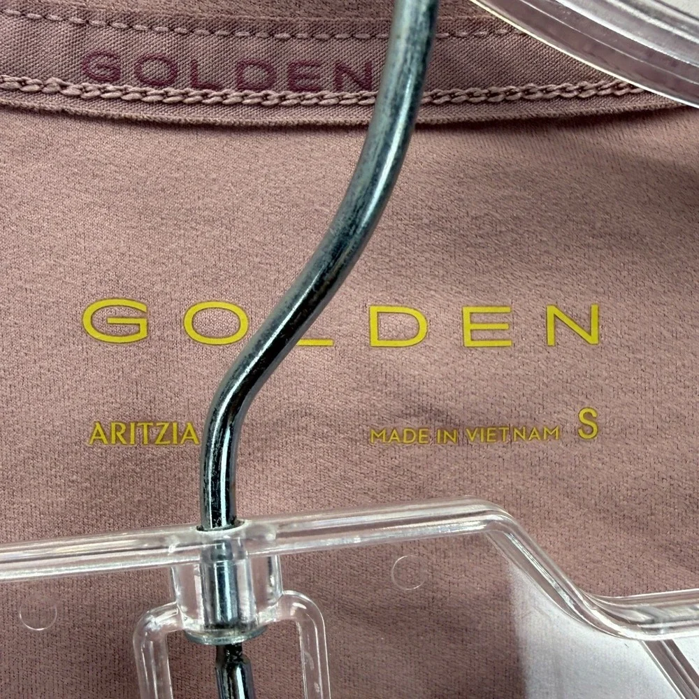 Golden by Aritzia TnaLife Jacket and Flare Leggings Set Dusty Rose Small - Picture 4 of 8